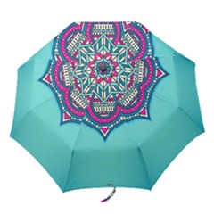 Mandala Blue Folding Umbrellas by goljakoff