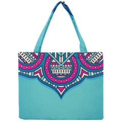 Mandala Blue Mini Tote Bag by goljakoff