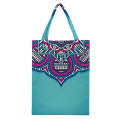 Mandala Blue Classic Tote Bag by goljakoff