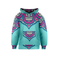 Mandala Blue Kids  Pullover Hoodie