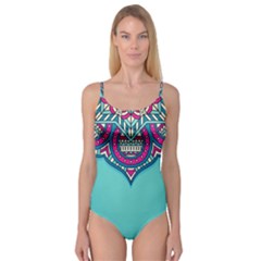 Mandala Blue Camisole Leotard  by goljakoff