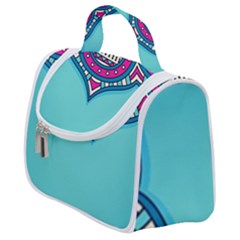 Mandala Blue Satchel Handbag by goljakoff