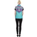 Mandala blue Women s Button Up Vest View2