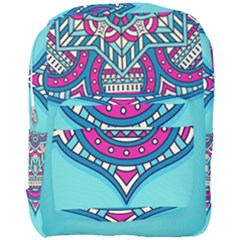 Mandala Blue Full Print Backpack by goljakoff