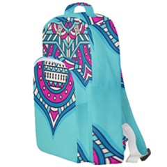 Mandala Blue Double Compartment Backpack by goljakoff