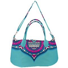 Mandala Blue Removable Strap Handbag by goljakoff