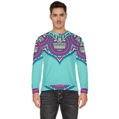 Mandala Blue Men s Fleece Sweatshirt