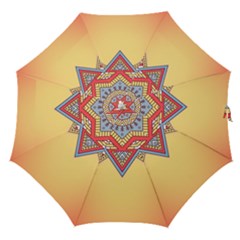 Mandala Sun Straight Umbrellas by goljakoff