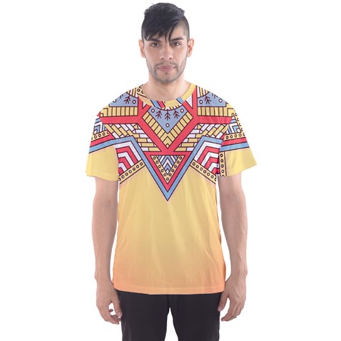 Mandala Sun Men s Sport Mesh T-shirt by goljakoff