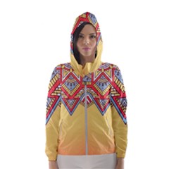 Mandala Sun Women s Hooded Windbreaker by goljakoff