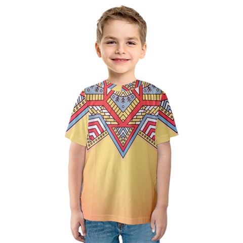 Mandala Sun Kids  Sport Mesh T-shirt by goljakoff