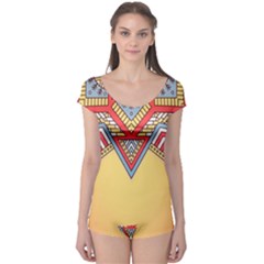 Mandala Sun Boyleg Leotard  by goljakoff