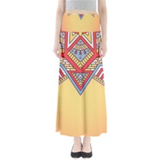 Mandala Sun Full Length Maxi Skirt by goljakoff