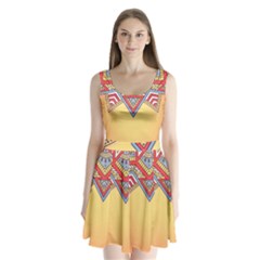 Mandala Sun Split Back Mini Dress  by goljakoff