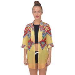 Mandala Sun Open Front Chiffon Kimono by goljakoff