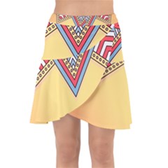 Mandala Sun Wrap Front Skirt by goljakoff