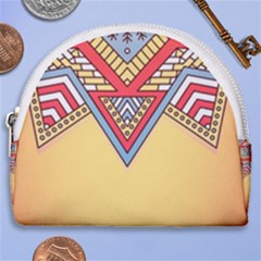 Mandala Sun Horseshoe Style Canvas Pouch by goljakoff