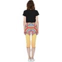 Mandala sun Inside Out Lightweight Velour Capri Leggings  View2