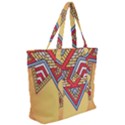 Mandala sun Zip Up Canvas Bag View2