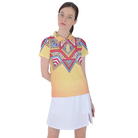 Mandala Sun Women s Polo T-shirt by goljakoff