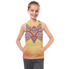 Mandala Sun Kids  Sleeveless Hoodie by goljakoff