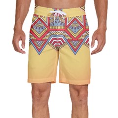 Mandala Sun Men s Beach Shorts by goljakoff