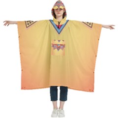 Mandala Sun Women s Hooded Rain Ponchos by goljakoff