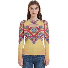 Mandala Sun Women s Cut Out Long Sleeve T-shirt by goljakoff