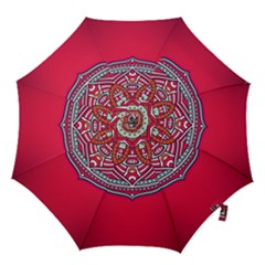 Mandala Red Hook Handle Umbrellas (large) by goljakoff