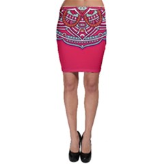 Mandala Red Bodycon Skirt by goljakoff