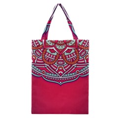 Mandala Red Classic Tote Bag by goljakoff