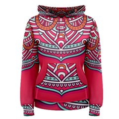 Mandala Red Women s Pullover Hoodie