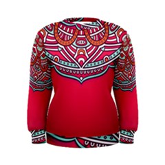 Mandala Red Women s Sweatshirt