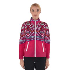 Mandala Red Women s Bomber Jacket