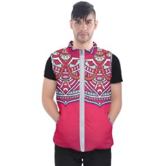 Mandala Red Men s Puffer Vest