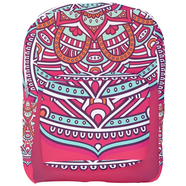 Mandala red Full Print Backpack