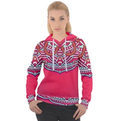 Mandala Red Women s Overhead Hoodie