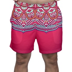 Mandala Red Men s Shorts by goljakoff