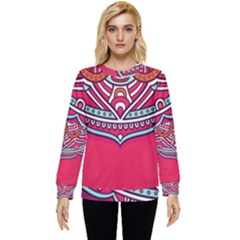 Mandala Red Hidden Pocket Sweatshirt