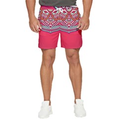 Mandala Red Men s Runner Shorts by goljakoff