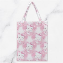 Hello Kitty Pattern, Hello Kitty, Child, White, Cat, Pink, Animal Classic Tote Bag by nateshop