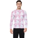 Hello Kitty Pattern, Hello Kitty, Child, White, Cat, Pink, Animal Men s Long Sleeve Rash Guard View1