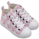 Hello Kitty Pattern, Hello Kitty, Child, White, Cat, Pink, Animal Kids  Mid-Top Canvas Sneakers View3