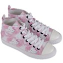 Hello Kitty Pattern, Hello Kitty, Child, White, Cat, Pink, Animal Women s Mid-Top Canvas Sneakers View3