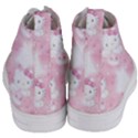 Hello Kitty Pattern, Hello Kitty, Child, White, Cat, Pink, Animal Women s Mid-Top Canvas Sneakers View4