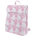 Hello Kitty Pattern, Hello Kitty, Child, White, Cat, Pink, Animal Flap Top Backpack View1