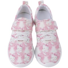 Hello Kitty Pattern, Hello Kitty, Child, White, Cat, Pink, Animal Women s Velcro Strap Shoes by nateshop