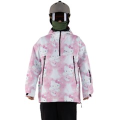 Hello Kitty Pattern, Hello Kitty, Child, White, Cat, Pink, Animal Men s Ski And Snowboard Waterproof Breathable Jacket by nateshop