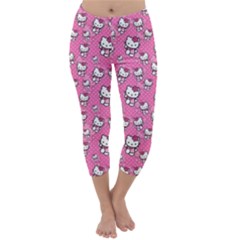 Hello Kitty Pattern, Hello Kitty, Child Capri Winter Leggings 