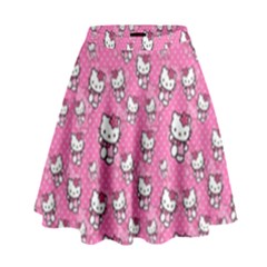 Hello Kitty Pattern, Hello Kitty, Child High Waist Skirt by nateshop